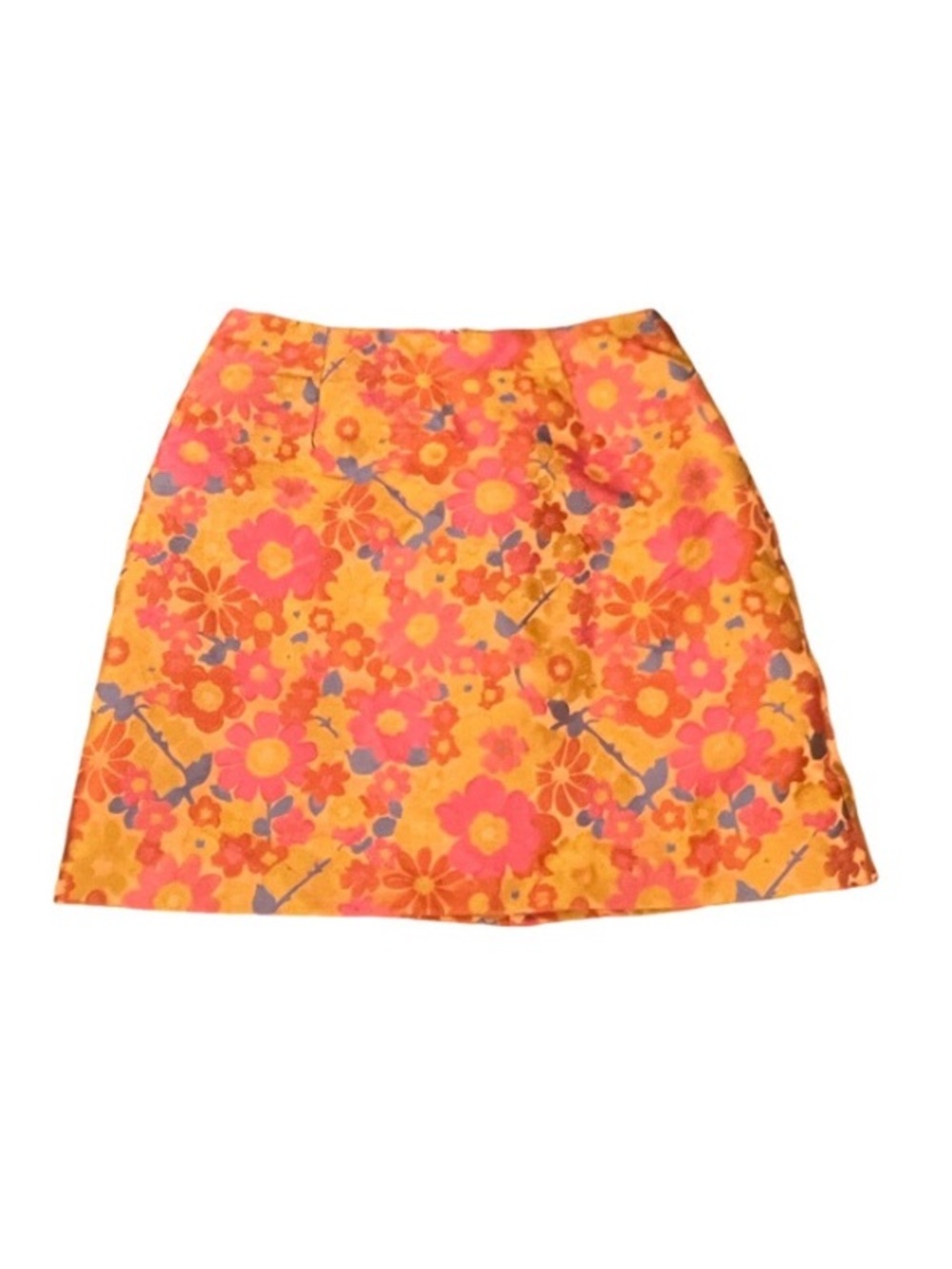 Anthropologie | Hutch Vibrant Orange Floral Mini Skirt - Women's Size M NEW
